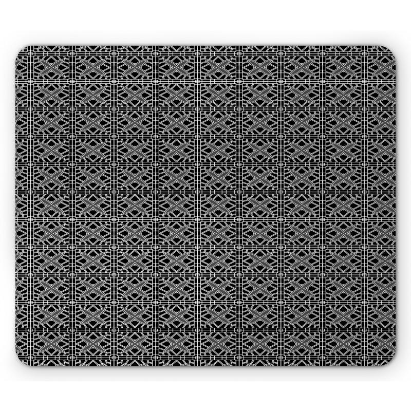 Stripy Flooring Motif Mouse Pad