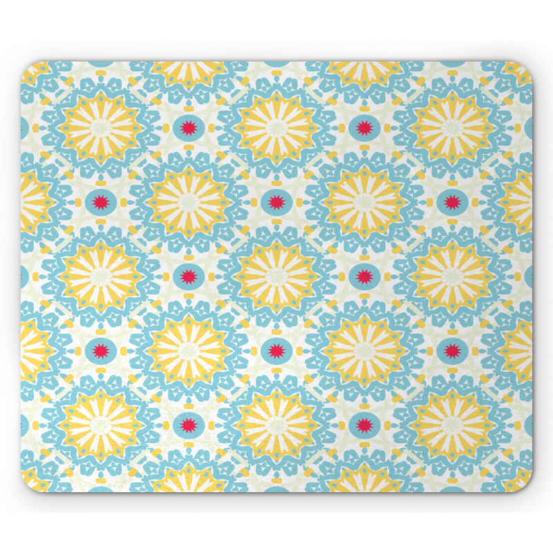 Vintage Floral Ethnic Mouse Pad