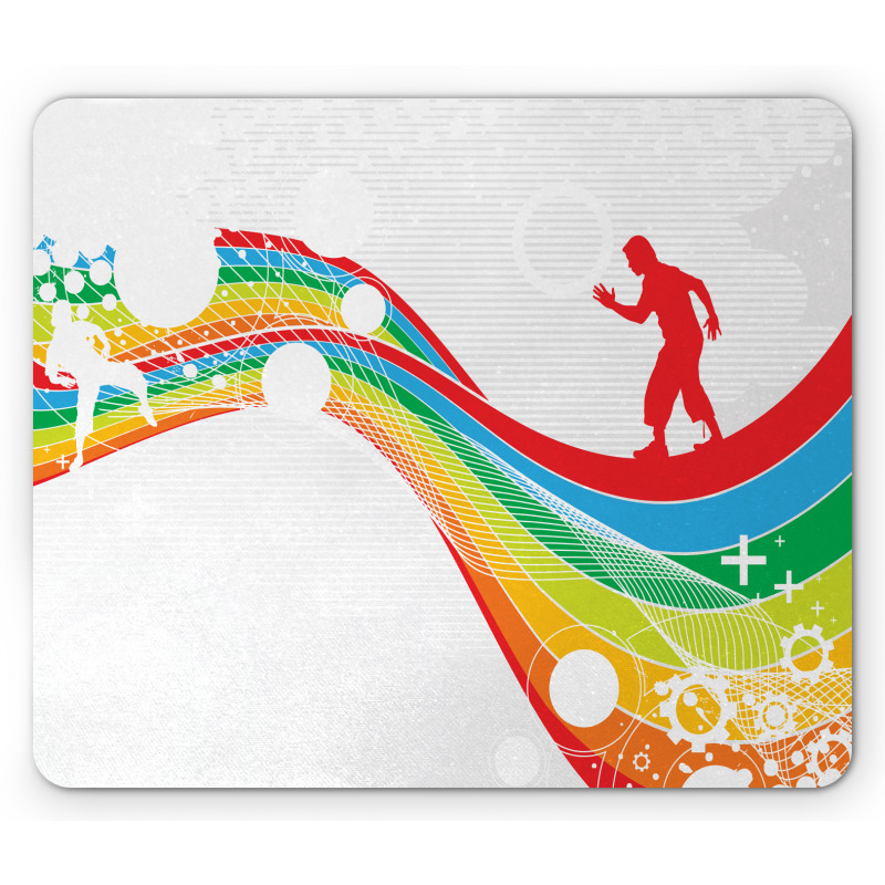 Men on a Wave Mouse Pad