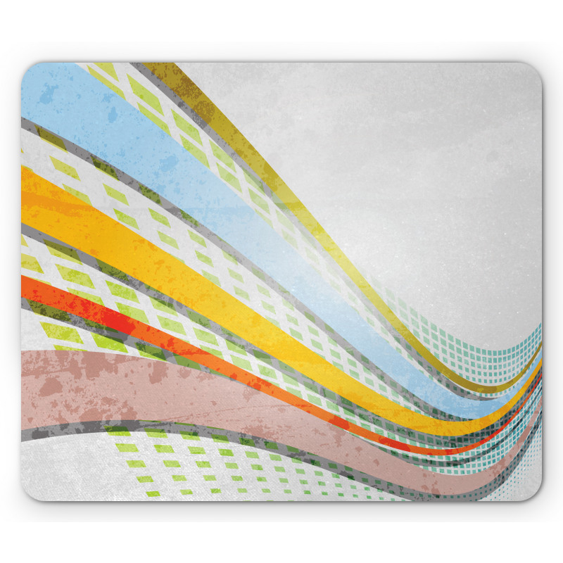 Curved Stripes Mouse Pad