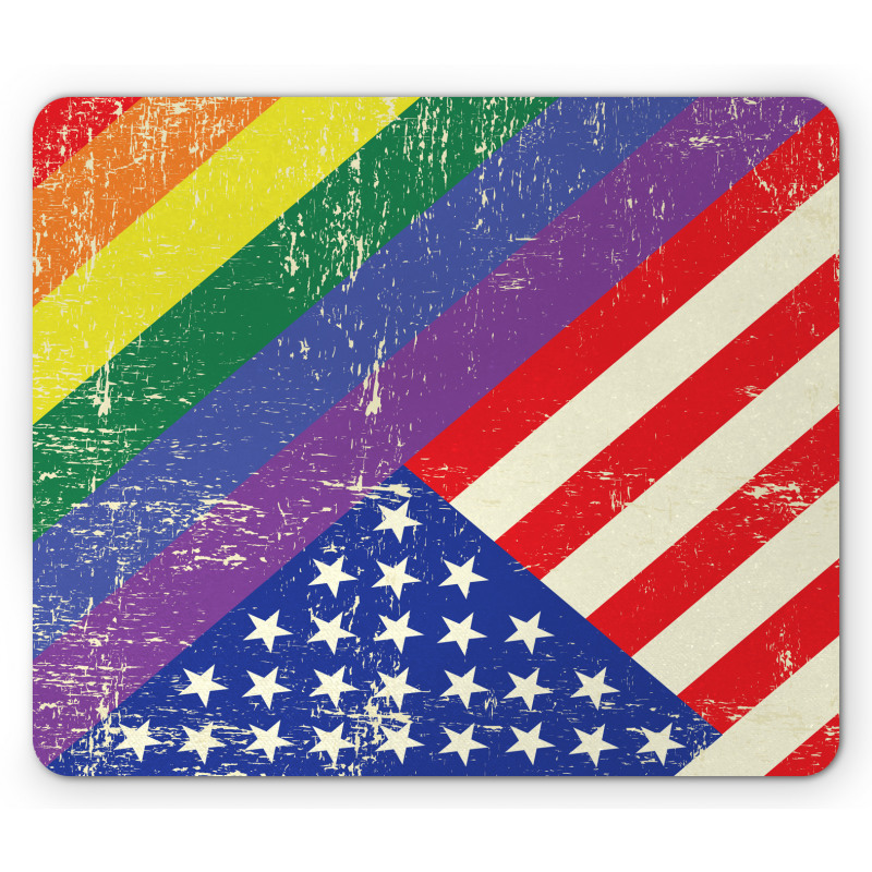 Old Glory LGBT Mouse Pad