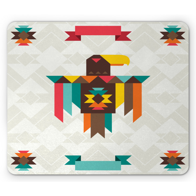 Folk Totem Eagle Mouse Pad