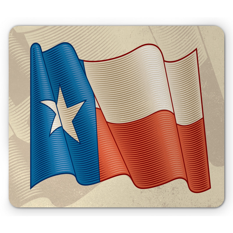 Flapping Flag Motif Mouse Pad