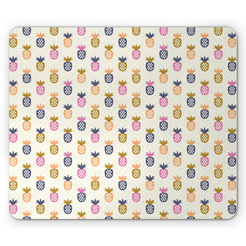 Pineapples with Polka Dots Mouse Pad