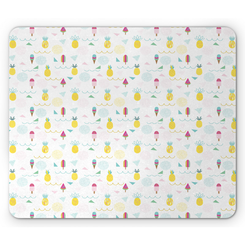 Ice Cream Pineapple Mouse Pad