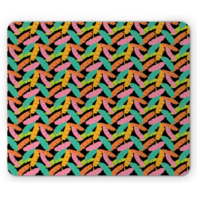 Colorful Banana Leaves Mouse Pad