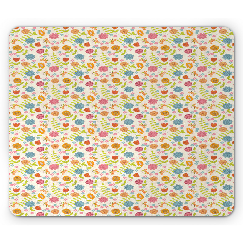 Cheerful Spring Theme Mouse Pad