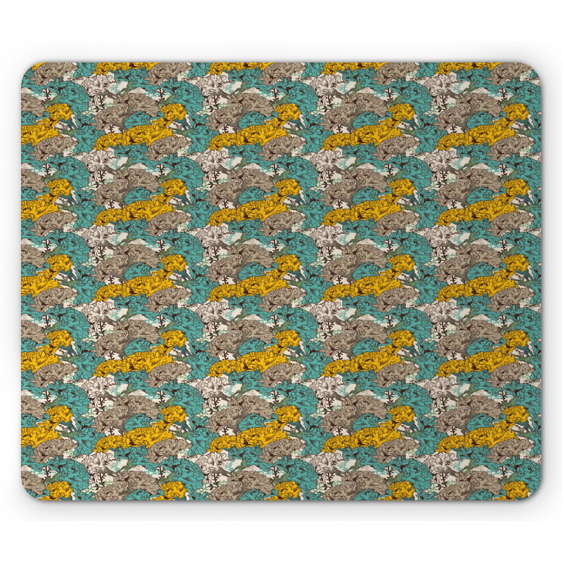 Blossoming Carnations Mouse Pad