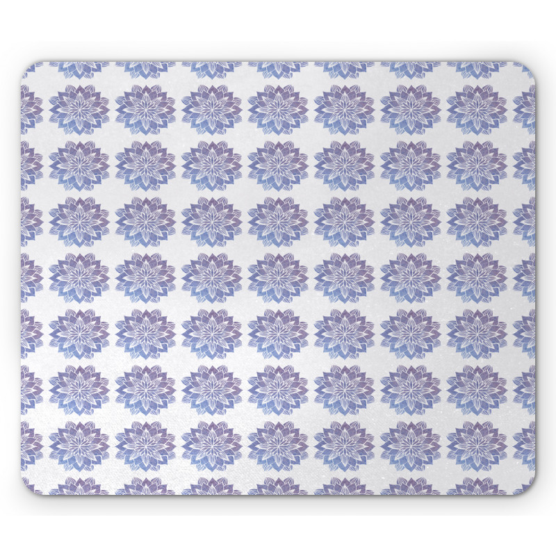 Watercolor Floral Frame Mouse Pad