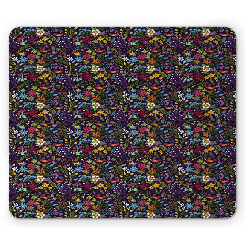 Feminine Garden Design Mouse Pad