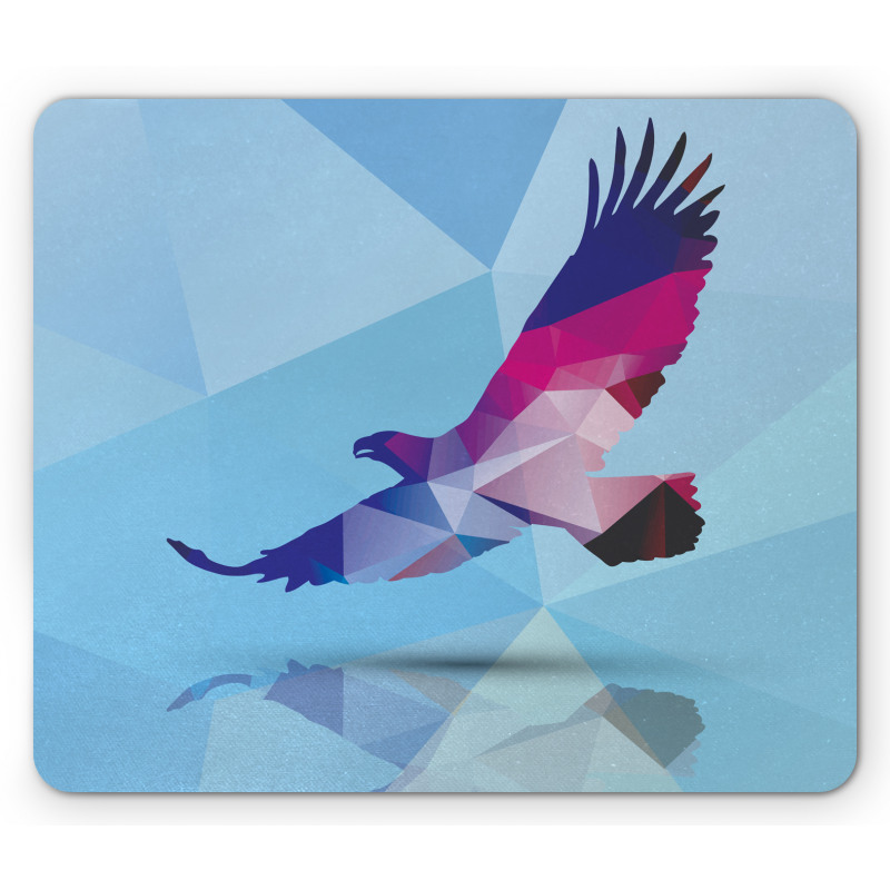 Polygonal Bird Design Mouse Pad