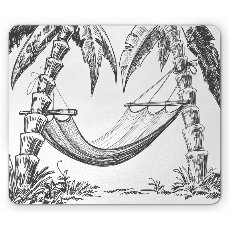 Hammock Palm Trees Mouse Pad