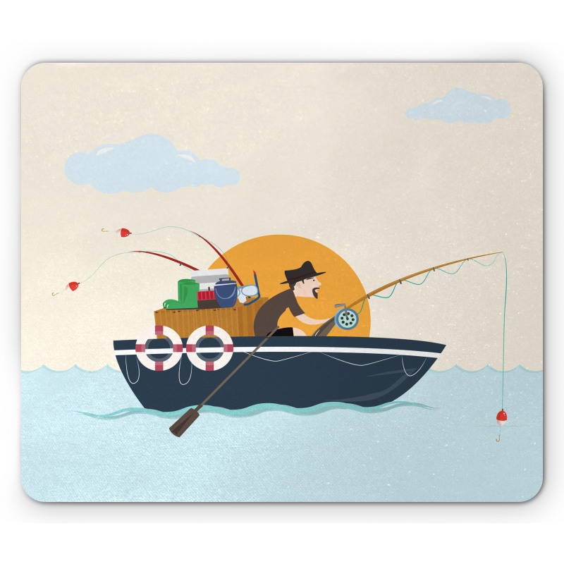 Fisher Man Hobby Mouse Pad