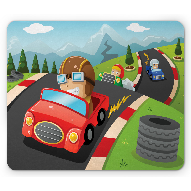 Auto Racing Boys Mouse Pad