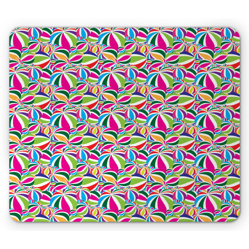 Balls with Stripes Mouse Pad