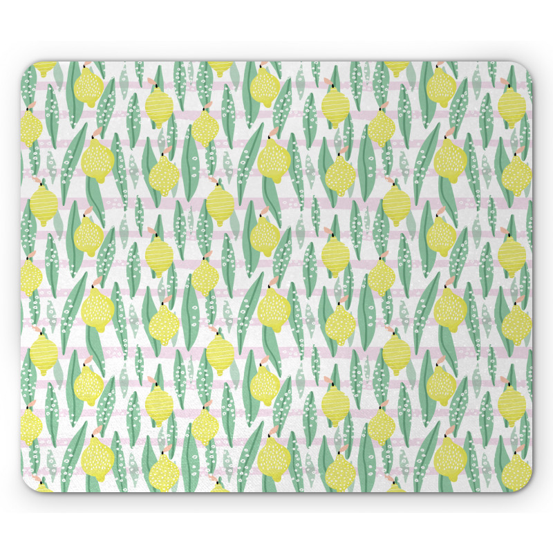 Lemon Leaves Mouse Pad