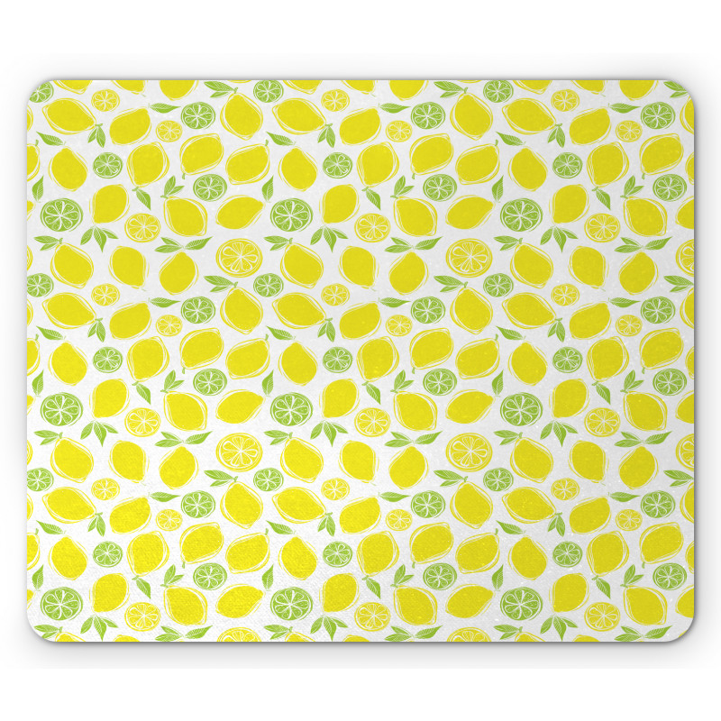 Simplistic Citrus Fruits Mouse Pad