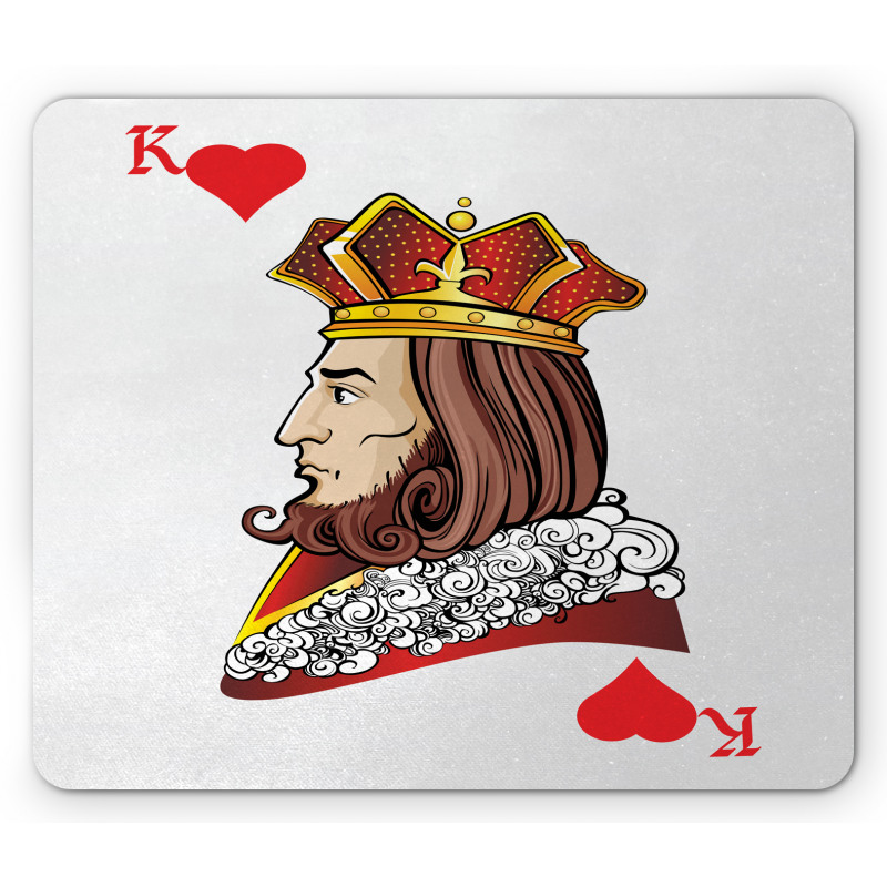 King of Heart Play Card Mouse Pad