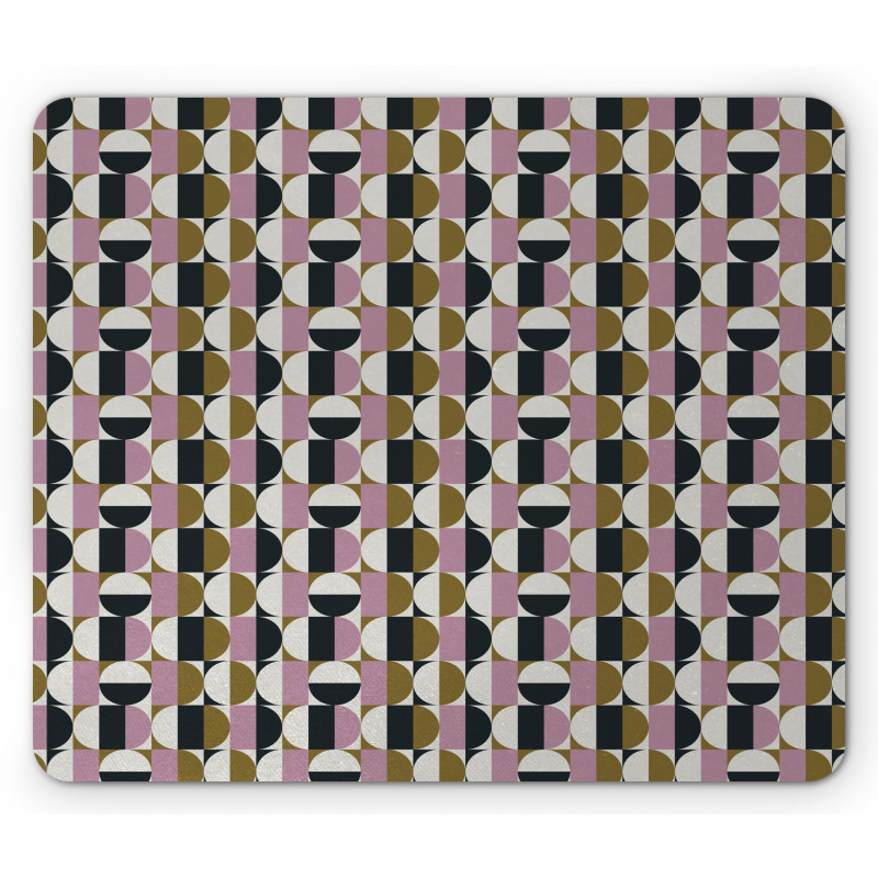 Bauhaus Geometric Pattern Mouse Pad