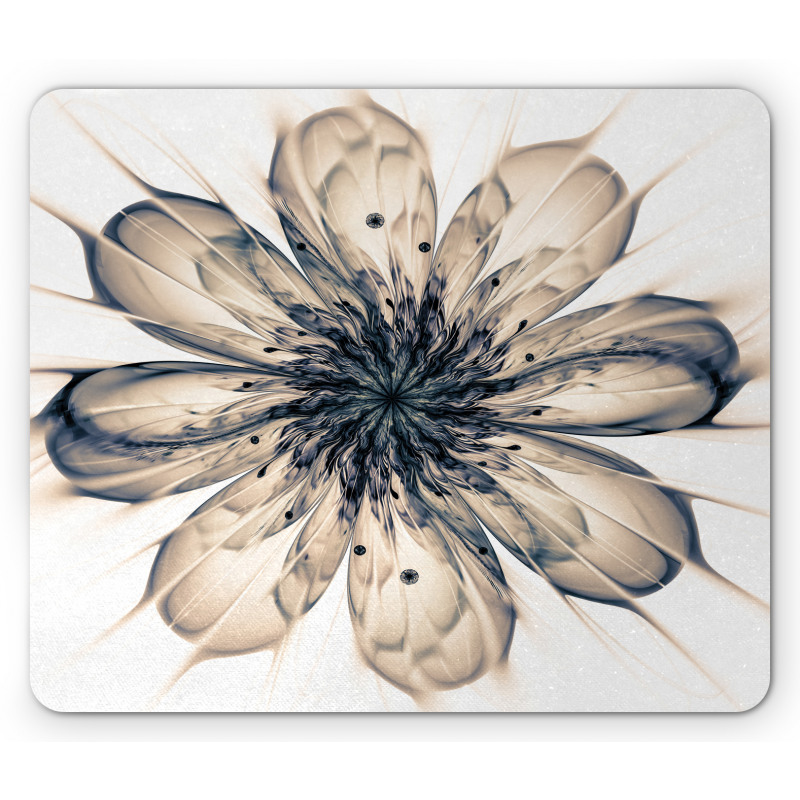 Close-up Fractal Flower Mouse Pad