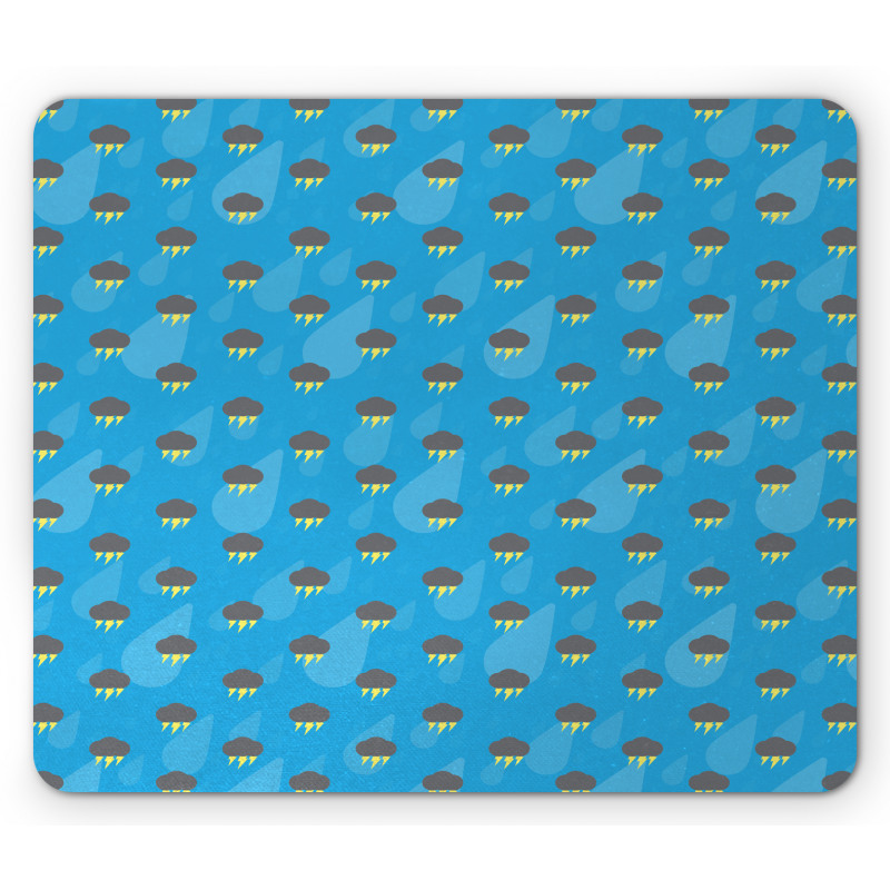 Dark Clouds Thunderbolt Mouse Pad