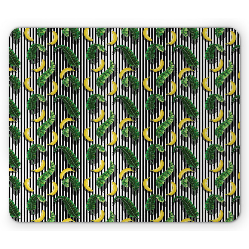 Yummy Banana and Leaves Mouse Pad