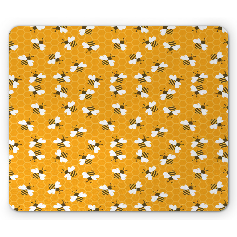 Bees Producing Honey Cells Mouse Pad