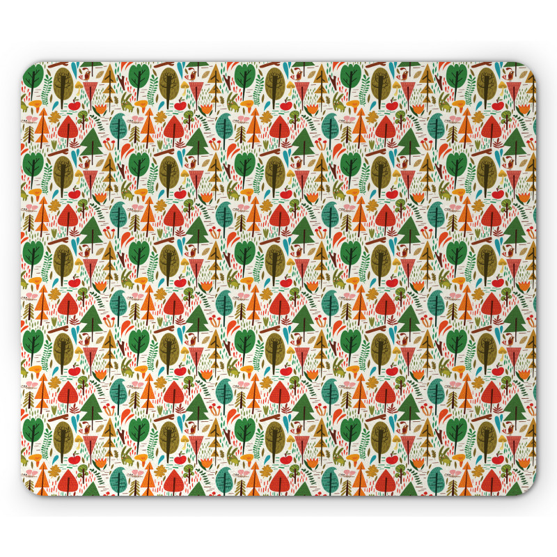 Joyous Forest Animals Mouse Pad