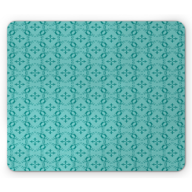 Baroque Curly Ornament Mouse Pad