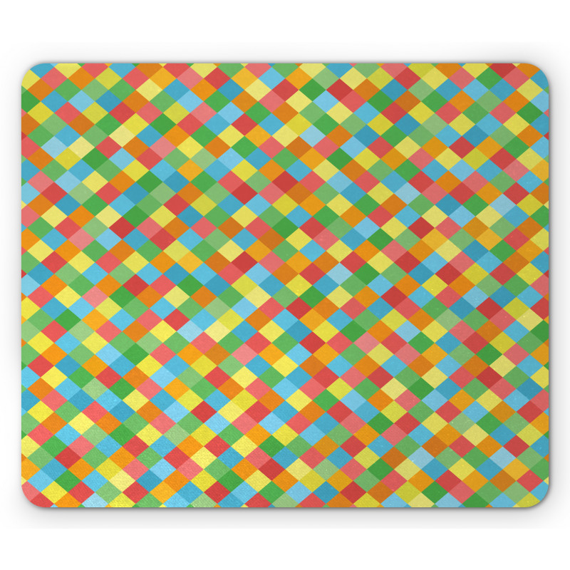 Diamond Form Diagonal Mesh Mouse Pad