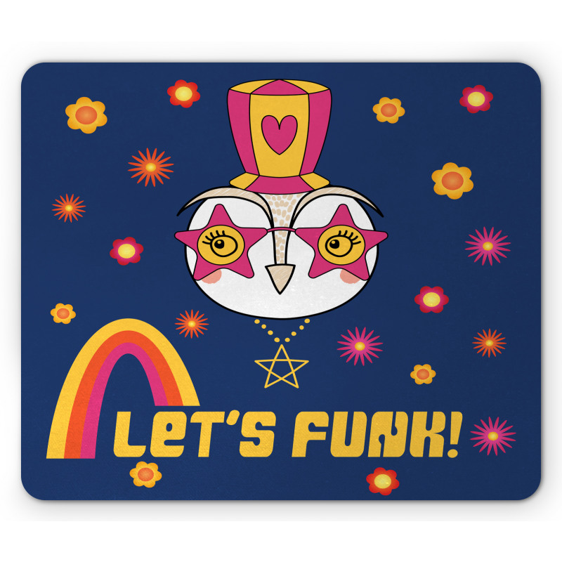 Cartoon Owl Funky Mouse Pad