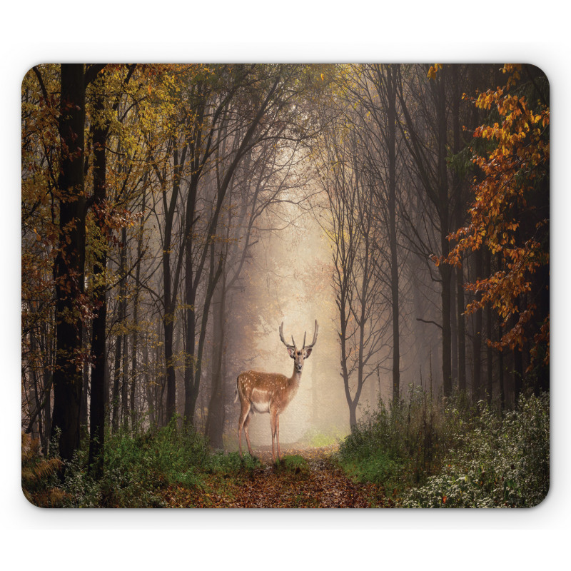 Deer Mystical Forest Mouse Pad