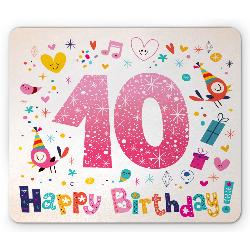 10 Years Kids Birthday Mouse Pad