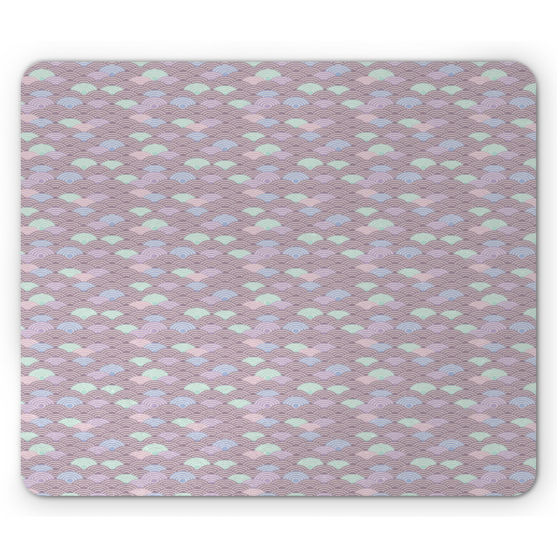 Japanese Wave Pastel Mouse Pad