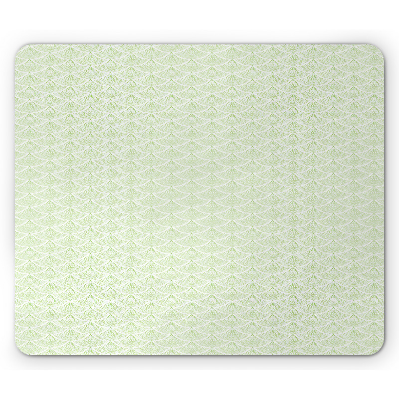 Green Arcs of Stars Mouse Pad