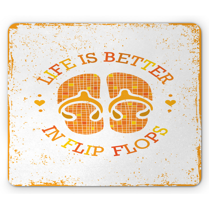 Stained Grungy Motif Mouse Pad