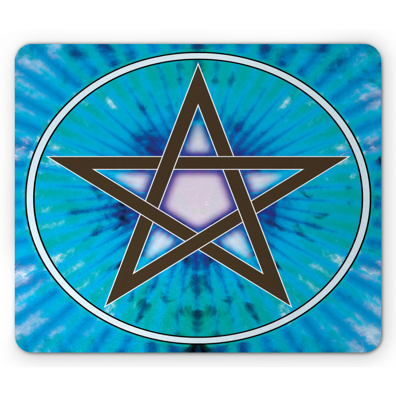 Interlaced Pentagram Mouse Pad