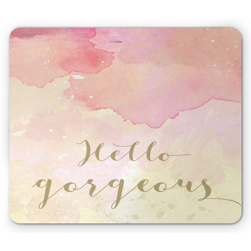 Pink Watercolor Mouse Pad