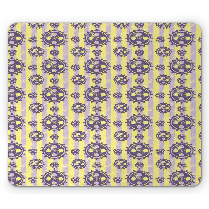 Graphic Wheel Pattern Mouse Pad