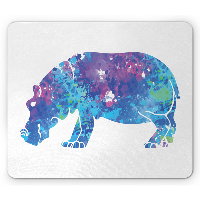 Colorful Silhouette Form Mouse Pad