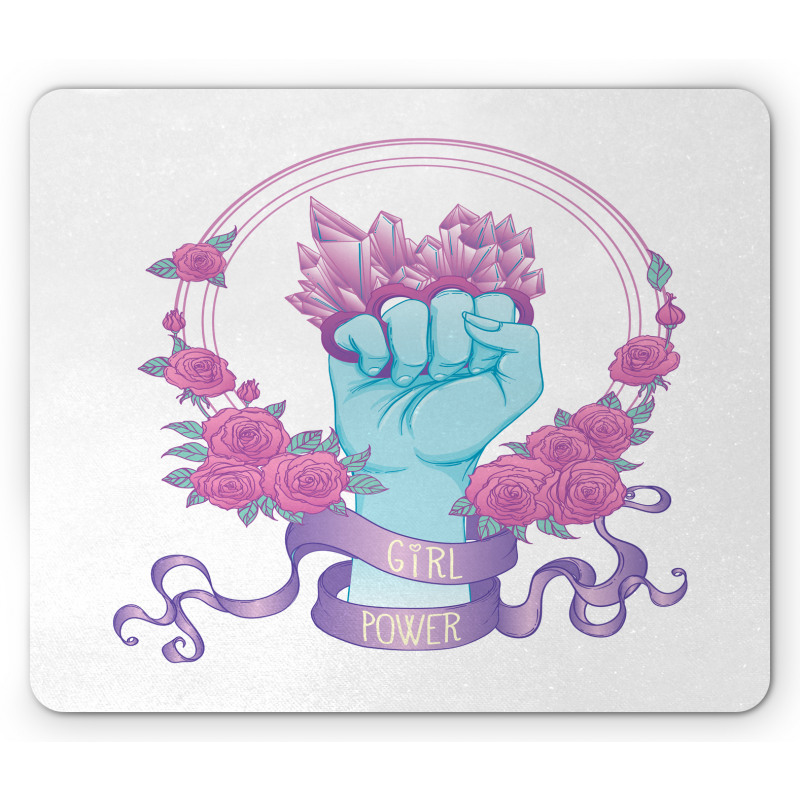 Fist Female Power Mouse Pad