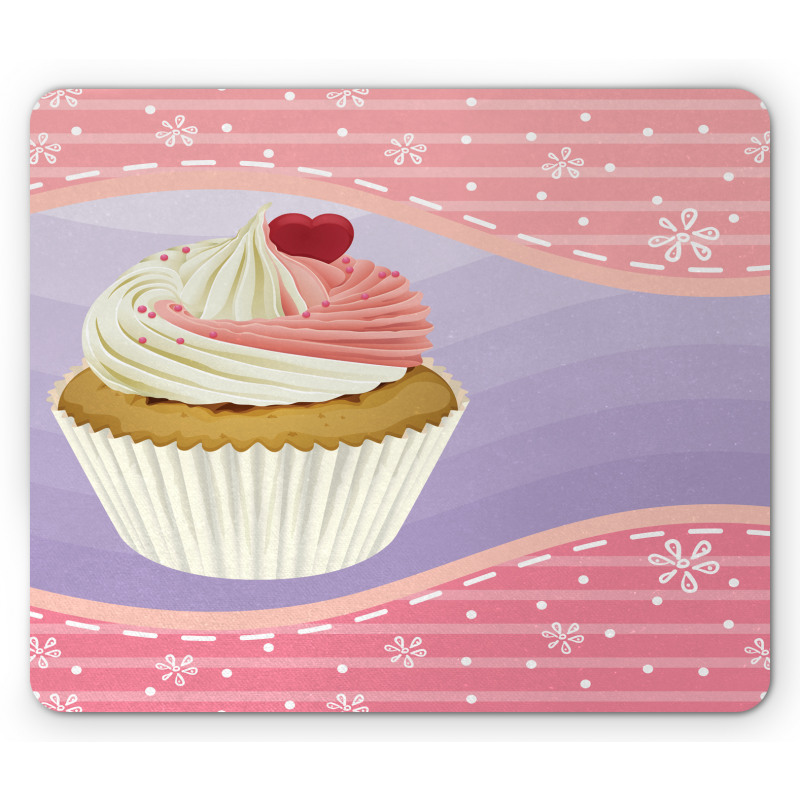 Yummy Pastry Floral Mouse Pad