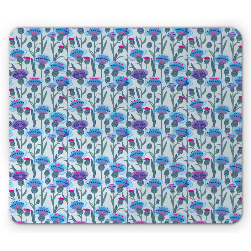 Thistle Bouquet Print Mouse Pad