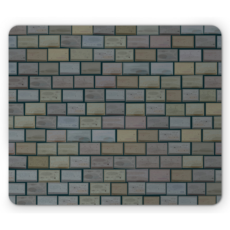 Stained Stone Brick Mouse Pad