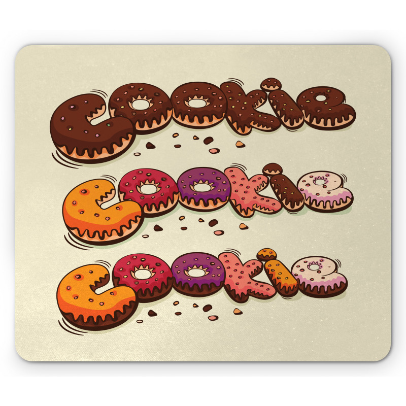 Doodle Style Bakery Theme Mouse Pad