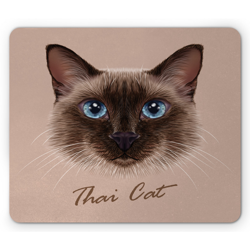 Domestic Animal Siamese Cat Mouse Pad