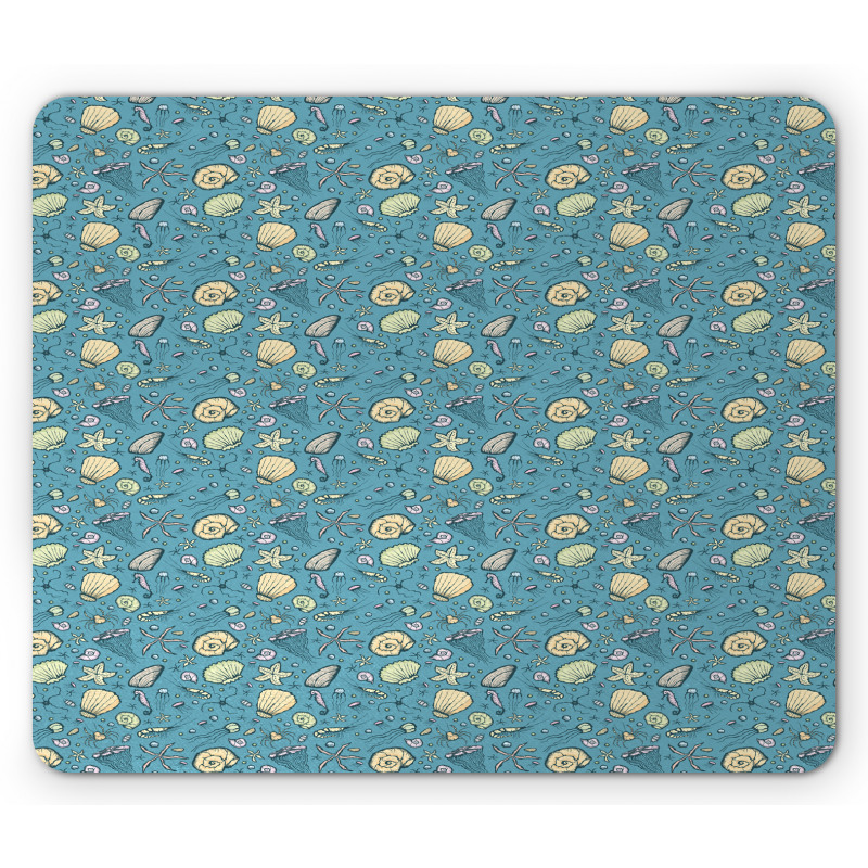 Summer Beach Clam Mouse Pad