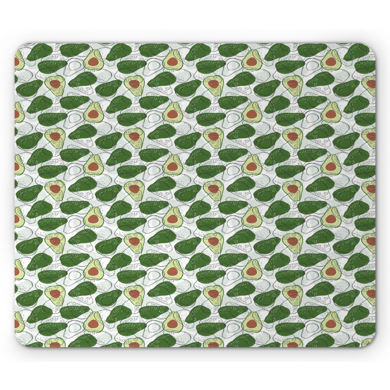 Hand Drawn Exotic Fruit Mouse Pad