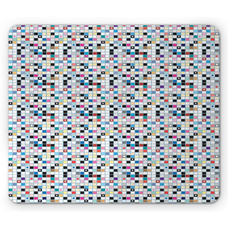 Colorful Shapes Pattern Mouse Pad