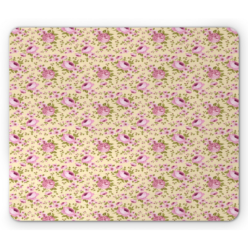 Hydrangeas on Branches Mouse Pad